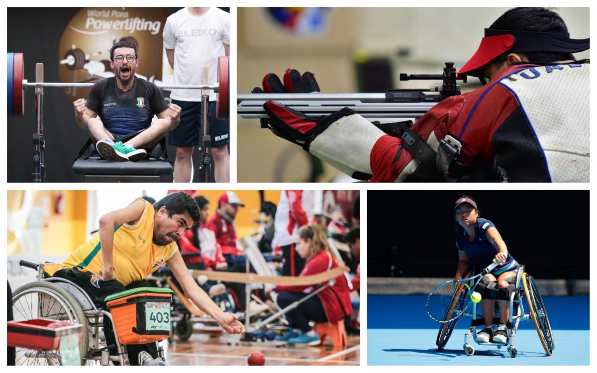 five Para athletes competing at their sports