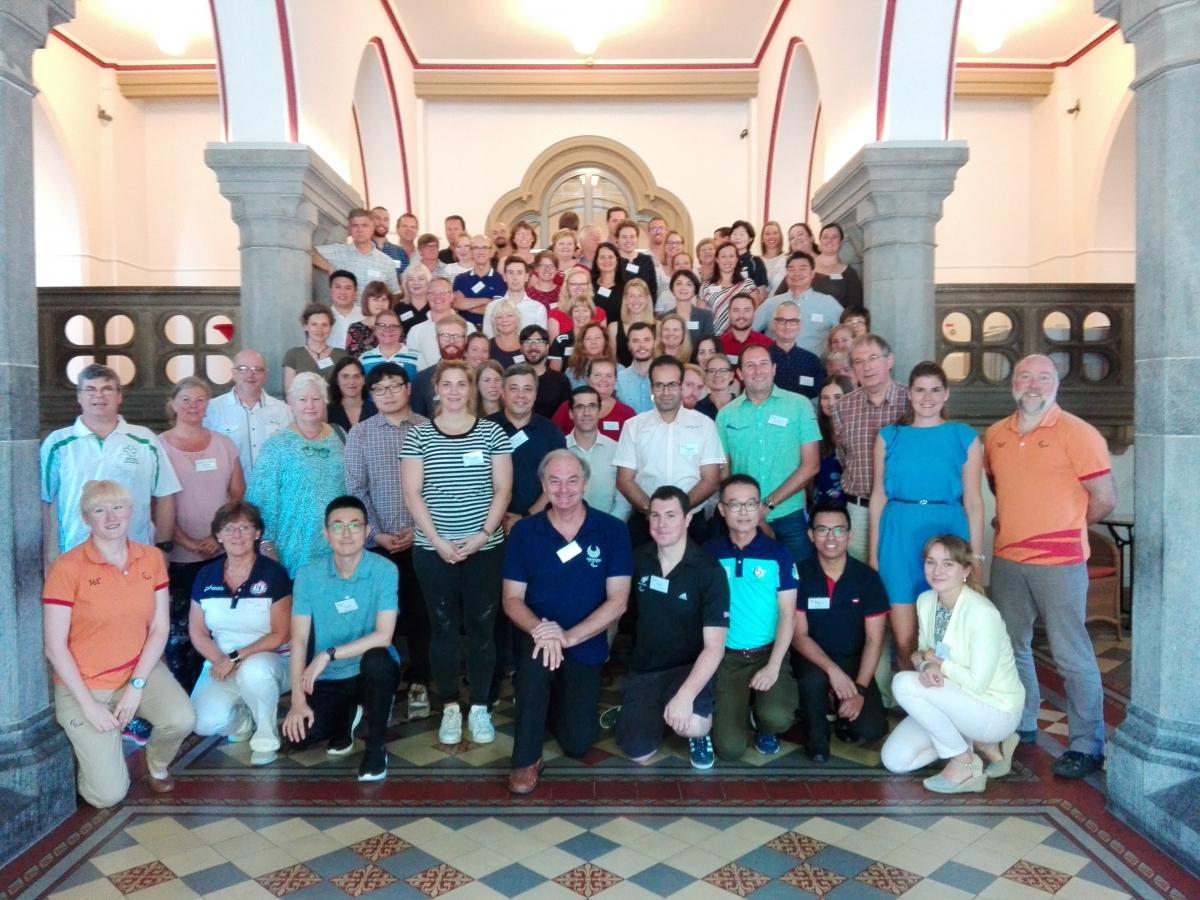 IPC 2018 Classification Meeting a group of IPC and classification officials and experts in a hallway