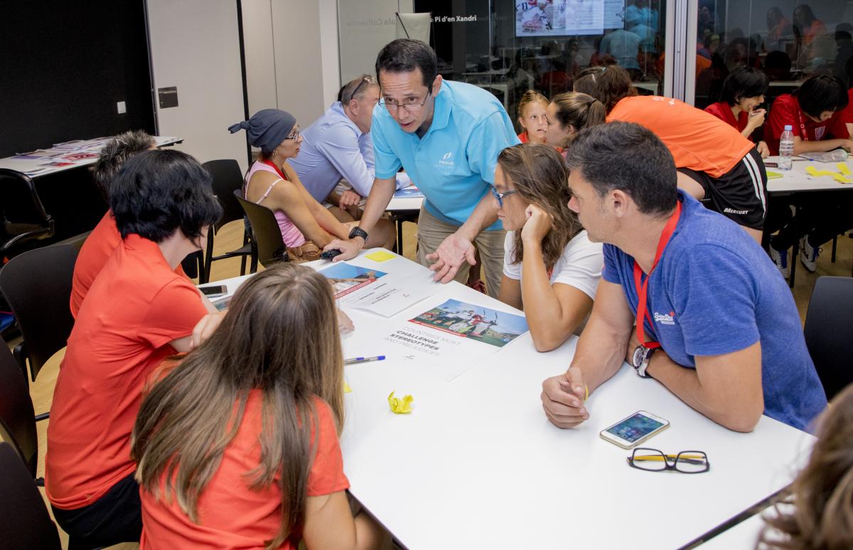Athletes take part in Proud Paralympian workshop in Sant Cugat, Spain