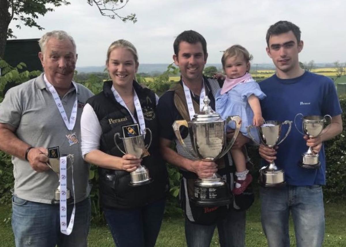 Steve Ling Great Britain's Steve Ling (far left) will be aiming to add his family's shooting successes at Lonato 2018.