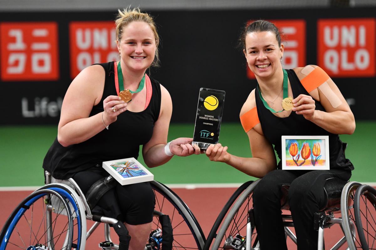 Marjolein Buis and Aniek van Koot won the 2018 Doubles Masters title on home soil in Netherlands