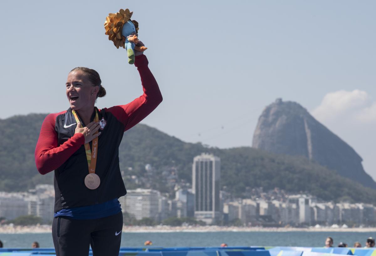 Melissa Stockwell won bronze at the Rio 2016 Paralympic Games