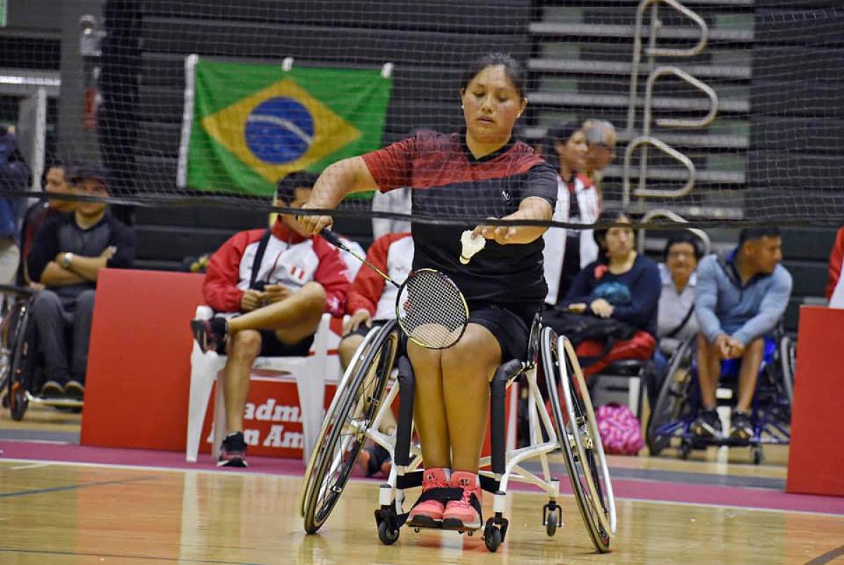 Pilar Jauregui female Para badminton player Pilar Jauregui