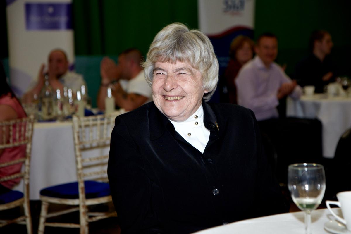Jean Stone MBE, a Paralympic Order recipient in 2003.