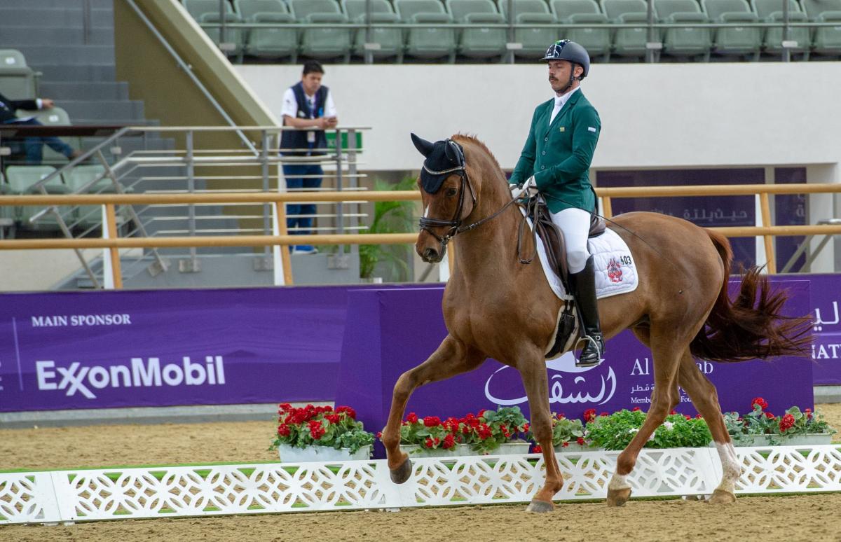 Rodolpho Riskalla - Doha male Para equestrian rider Rodolpho Riskalla on his horse
