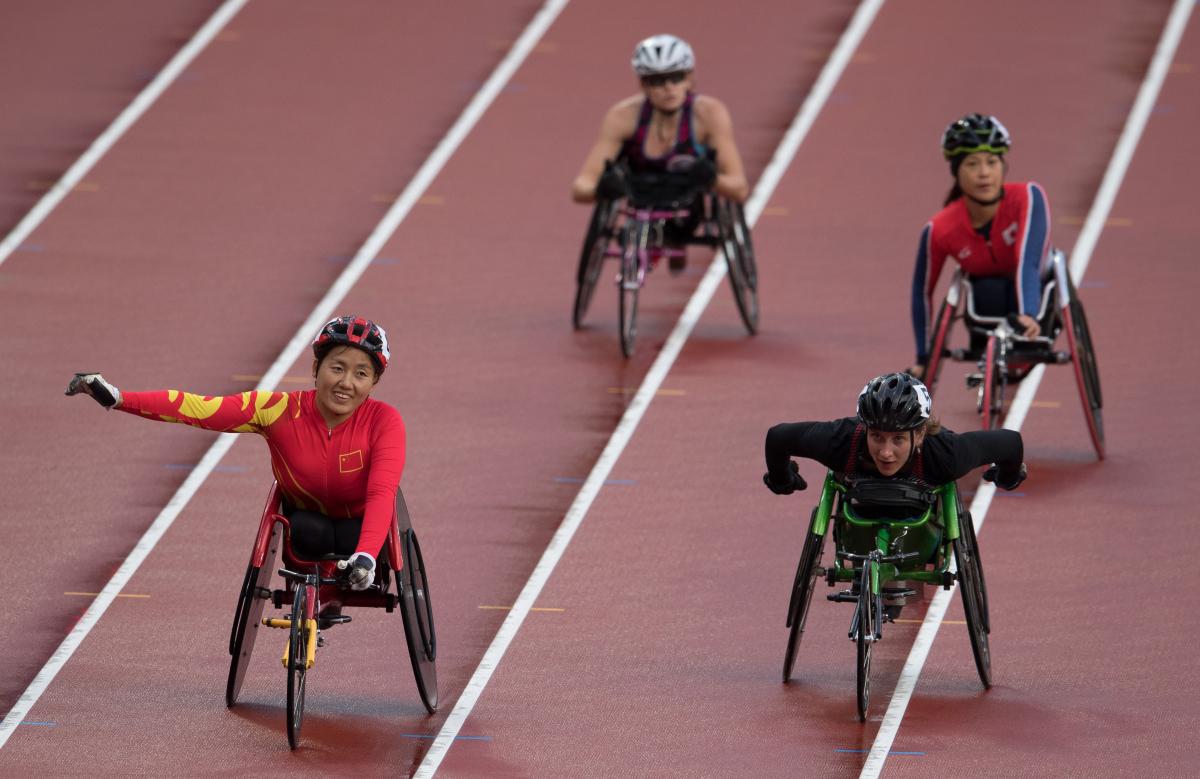 Chinese wheelchair racer Hongzhuan Zhou 