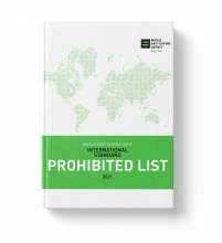 Cover page of the 2021 Prohibited List