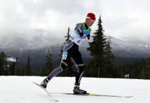 Mark Arendz (CAN) competes in the Men's 12.5km Standing Biathlon event at the Vancouver 2010 Paralympic Winter Games.