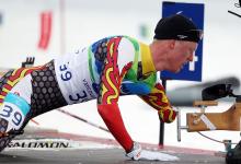 Mark Arendz (CAN) competes in the Men's 12.5km Standing Biathlon event at the Vancouver 2010 Paralympic Winter Games.