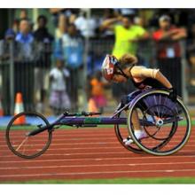 Kristy Pond competing at the 2011 Arafura Games