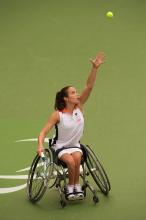 Dutch Wheelchair Tennis Player competing at the Beijing 2008 Paralympic Games