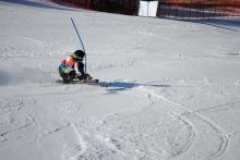 Germany's Anna Schaffelhuber at the IPC Alpine Skiing World Cup in La Molina