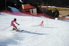 Spain's Yon Santacana Maiztegui with guide M Galindo Garces 