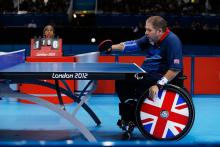 Table tennis star Paul Davies at London 2012