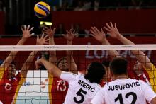 Bosnia and China men's sitting volleyball teams