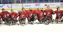 Canada's ice sledge hockey team