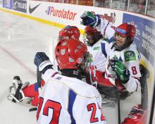 Russia's ice sledge hockey team