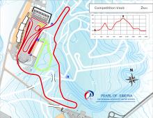 Tyumen course map - IPC Nordic Skiing World Cup