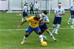 Brazil and Argentina fought out a tough 0-0 draw in five-a-side football.