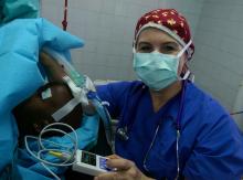 Germany’s Para equestrian rider Angelika Trabert also works as an anesthetist in Frankfurt.
