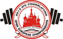 logo of the 2013 IPC Powerlifting Open European Championships
