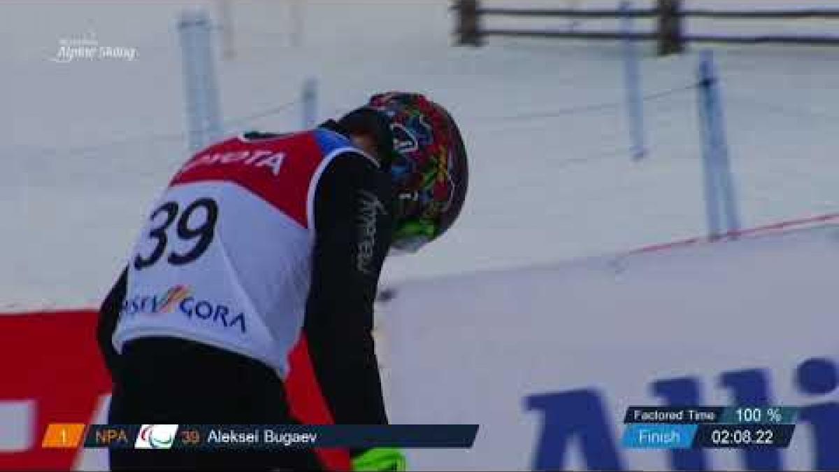 Aleksei Bugaev | Men Standing Giant Slalom 1 | World Para Alpine World Cup 2018 | Kranjska Gora