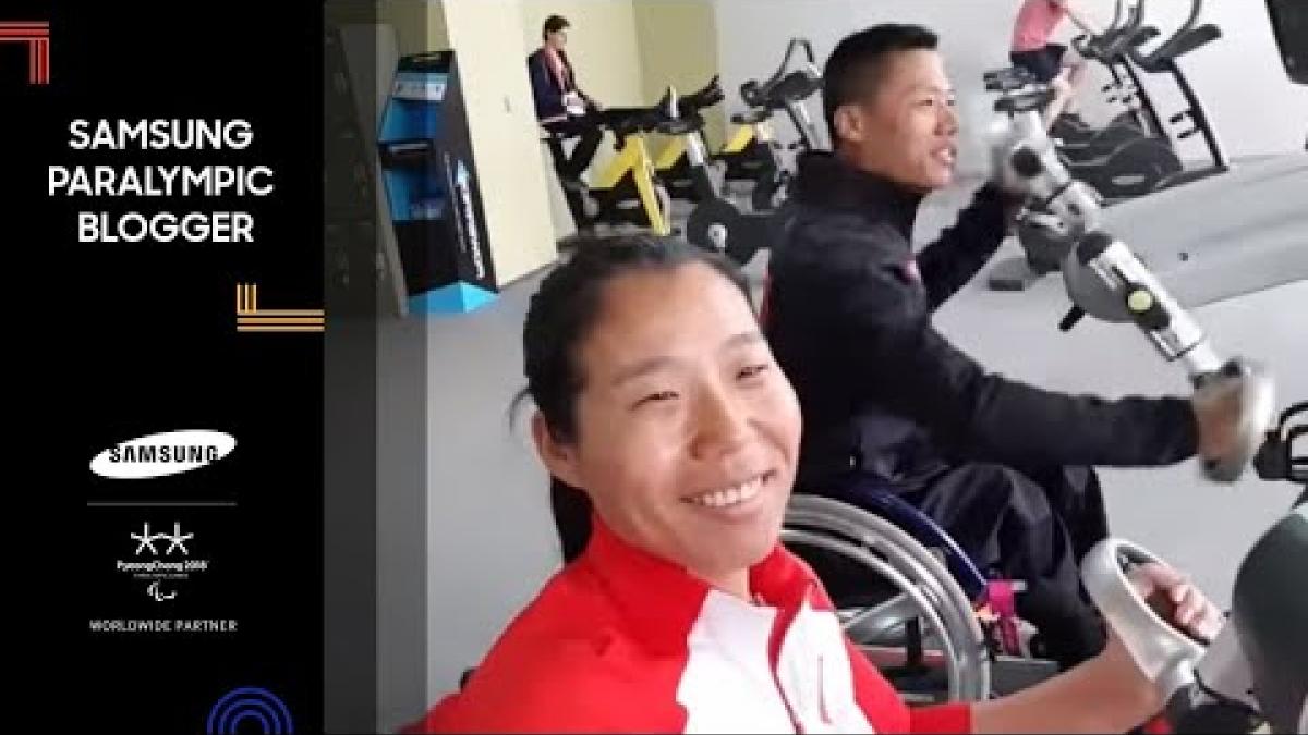 Yawei Jin | Chinese team refueling  | Samsung Paralympic Blogger | PyeongChang 2018