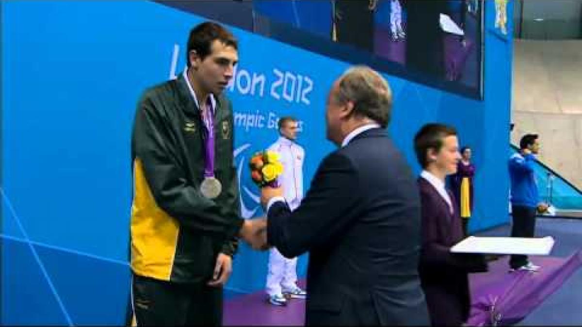 Swimming - Men's 100m Backstroke - S13 Victory Ceremony - London 2012 Paralympic Games