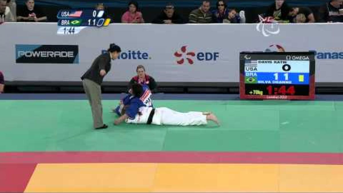 Judo - Women +70 kg Quarterfinals - USA versus Brazil - 2012 London Paralympic Games