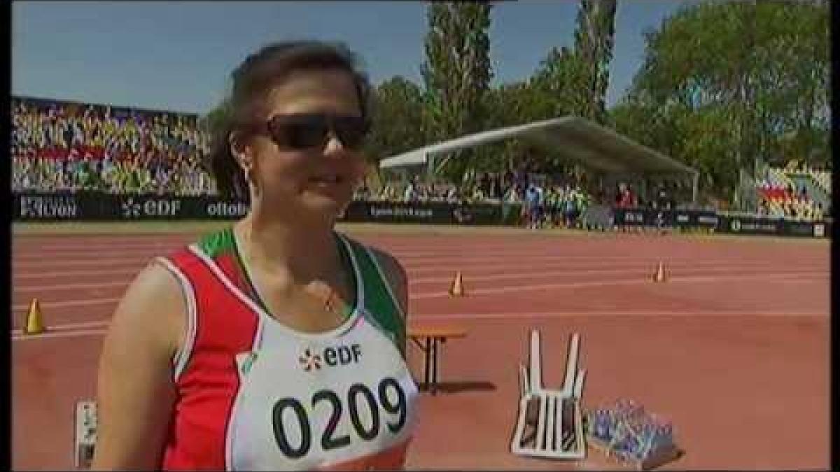 Athletics - Tamara Sivakova - women's shot put F12 final - 2013 IPC Athletics World C...
