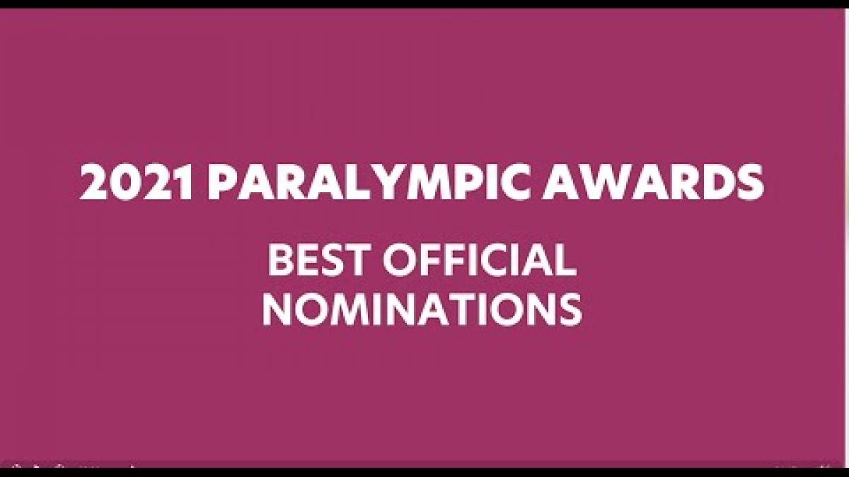 2021 Paralympic Sports Awards - Best Official Nominations 