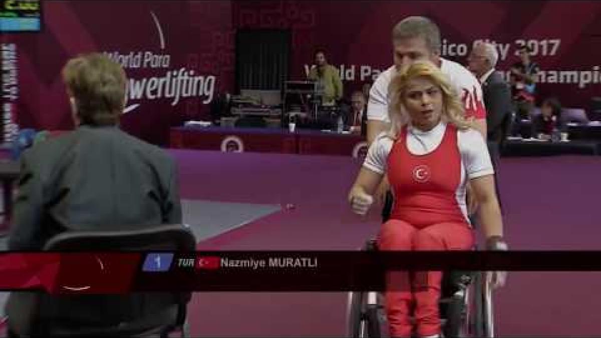 Nazmiye Muratli | Silver | Women's Up to 45kg | Mexico City 2017 World Para Powerlifting
