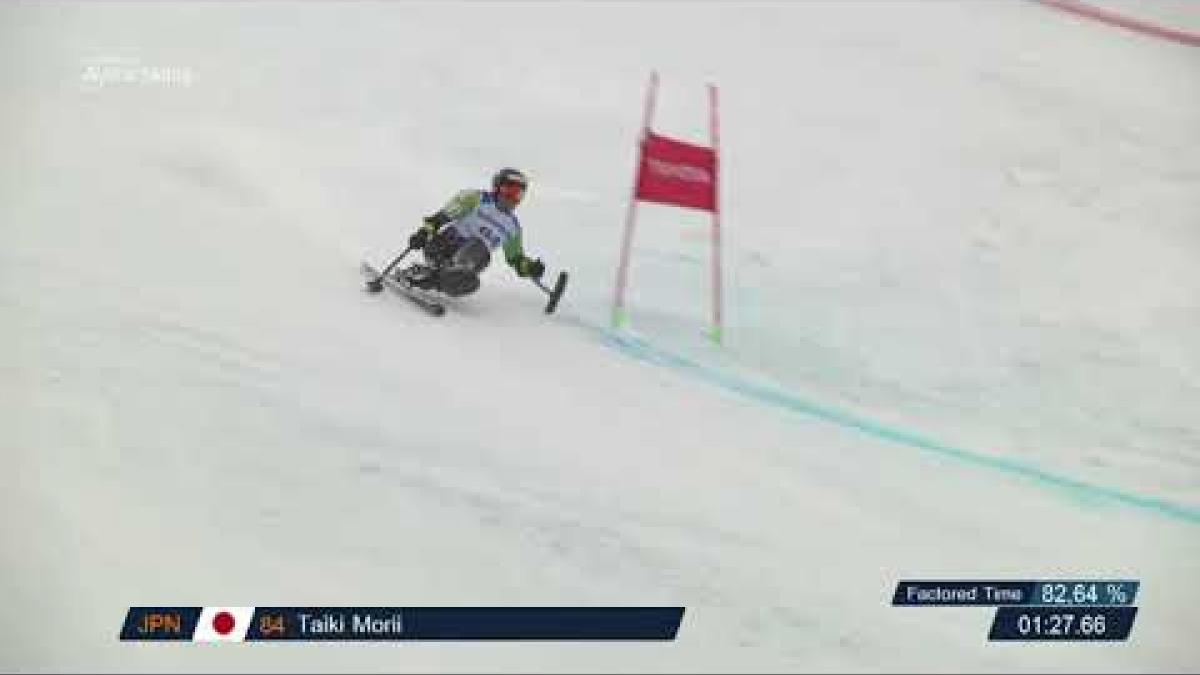 Morii/Pedersen - 1st Men's Giant Slalom Sitting - Veysonnaz (Morii's run)