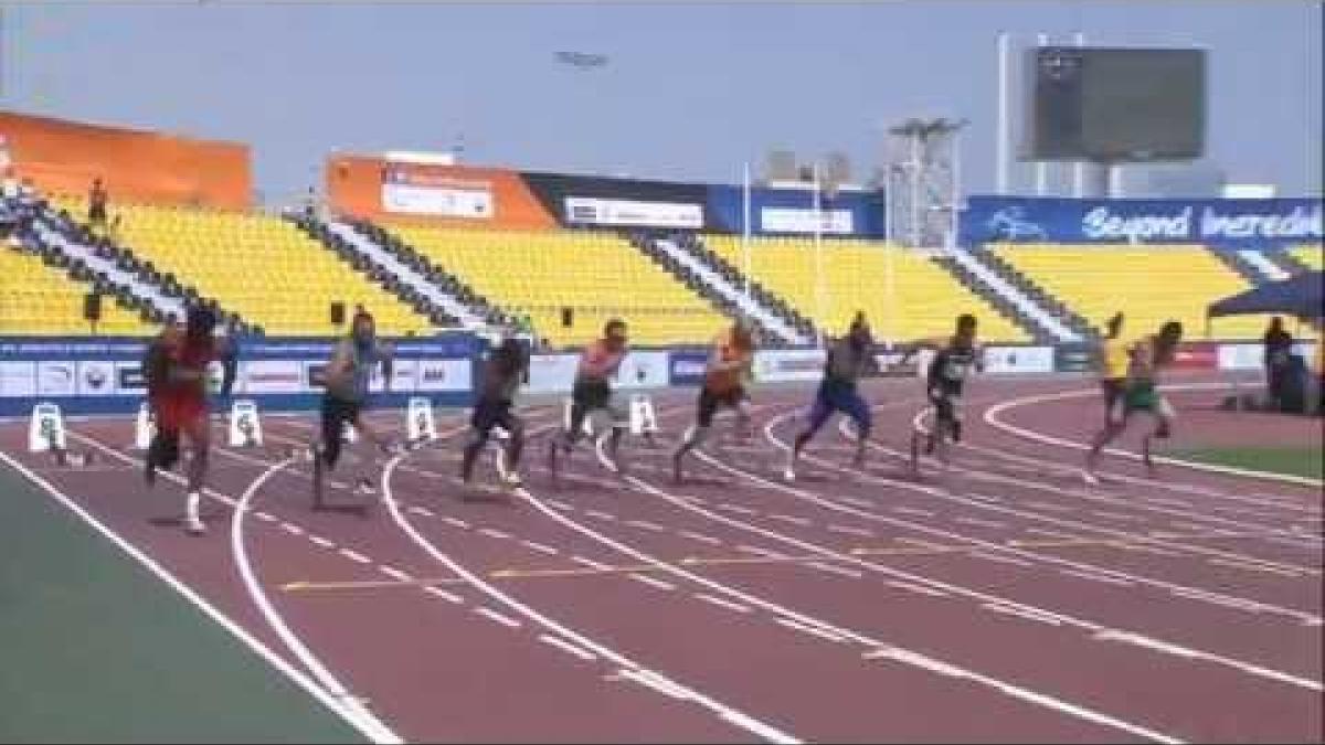 Men's 100m T44 | heat 2 |  2015 IPC Athletics World Championships Doha