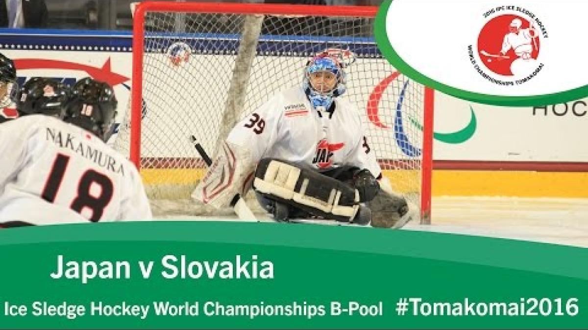 Japan v Slovakia | Prelim | 2016 Ice Sledge Hockey World Championships B-Pool, Tomakomai