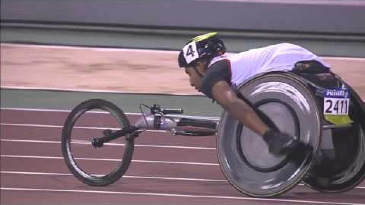 Men's 100m T34 | heat 1 |  2015 IPC Athletics World Championships Doha