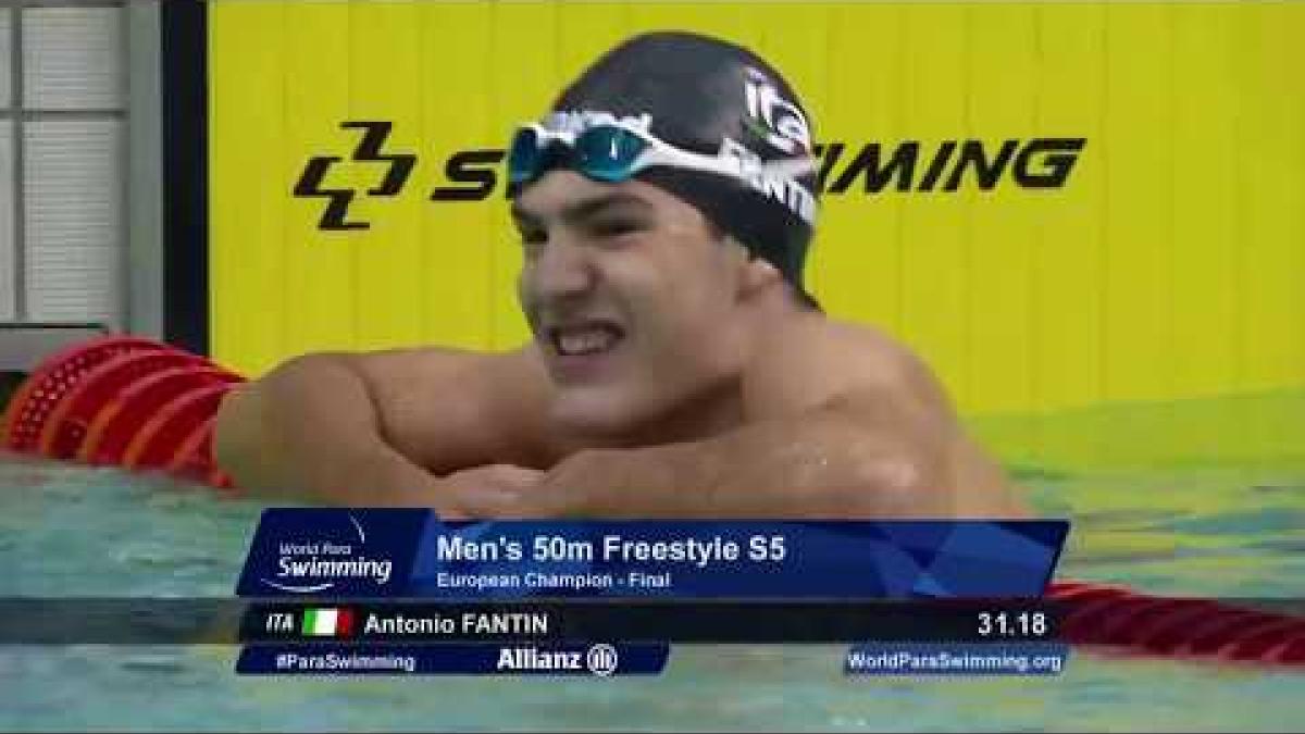 Men's 50m Freestyle S5 Final | Dublin 2018