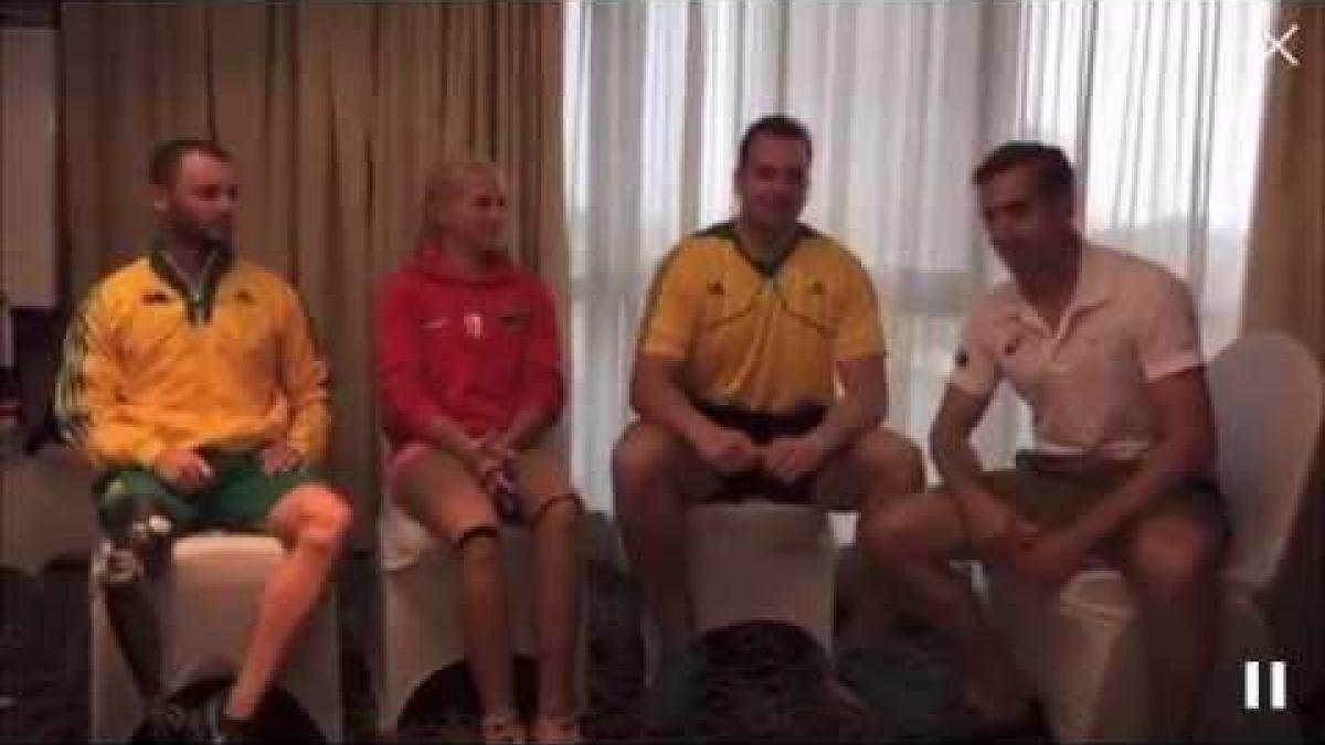 #Doha2015 Periscope sessions - Evan O'Hanlon with Scott Reardon, Vanessa Low & Todd Hodgetts