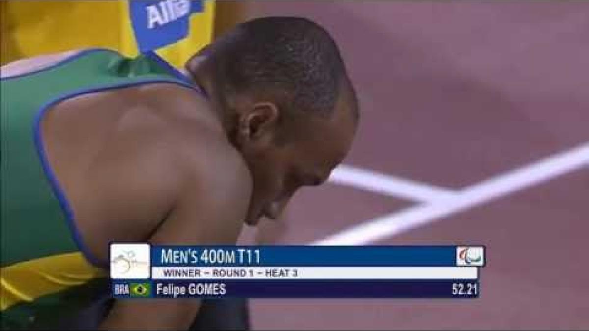 Men's 400m T11 | Heat 3 |  2015 IPC Athletics World Championships Doha