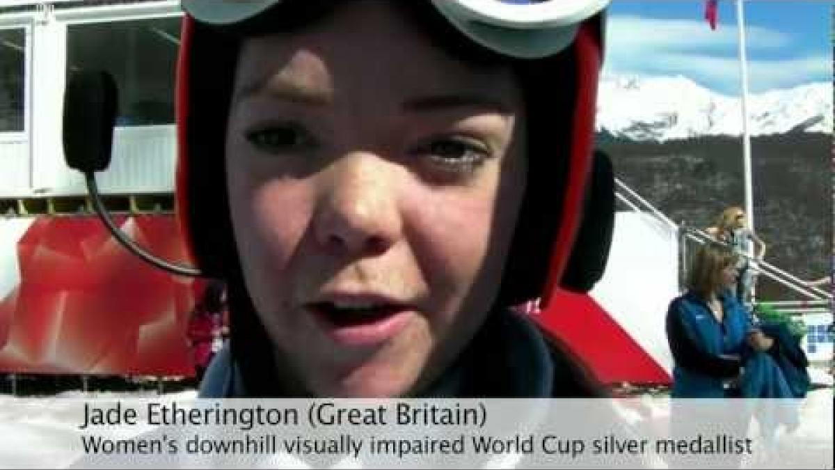 Jade Etherington of Great Britain on winning her first ever World Cup medal