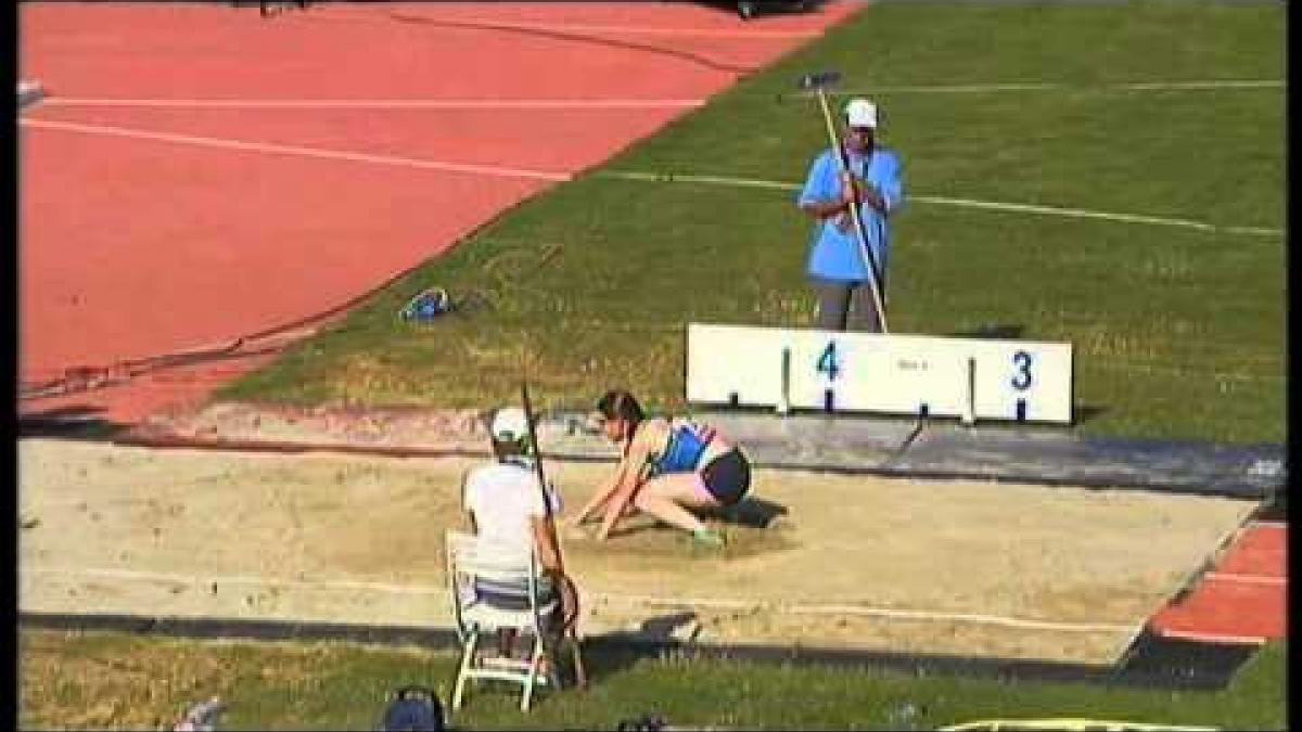 Athletics - Elisa Montonen - women's long jump T11 final  - 2013 IPC Athletics World C...