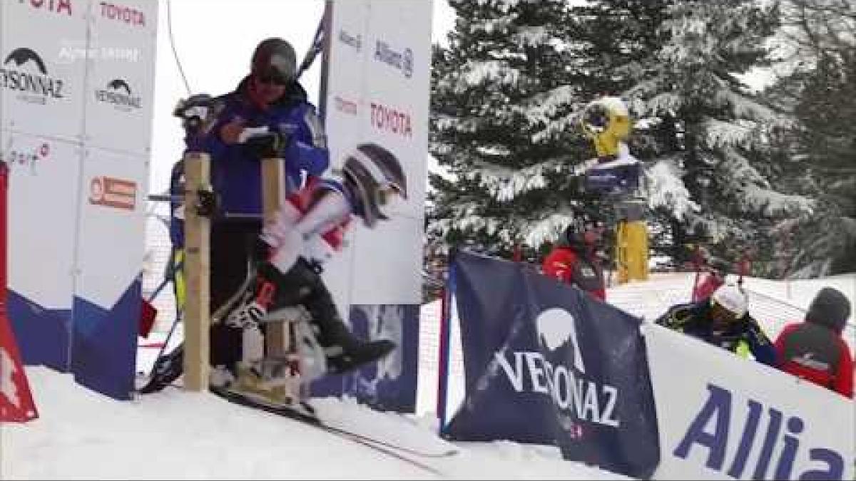 Anna-Lena Forster | women's slalom sitting | World Para Alpine skiinng World Cup Veysonnaz
