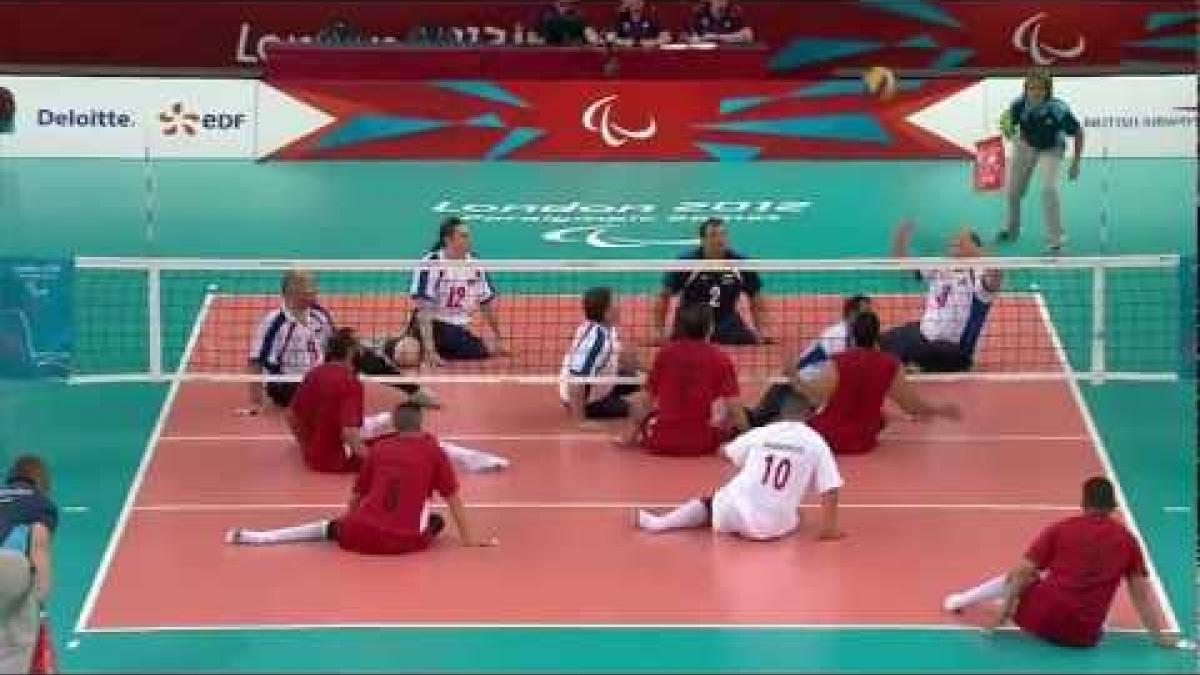 Sitting Volleyball - Men's Preliminaries Pool A Russia vs Morocco - London 2012 Paralympic Games