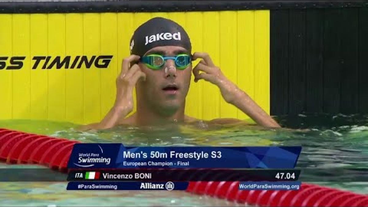 Men's 50m Freestyle S3 Final | Dublin 2018