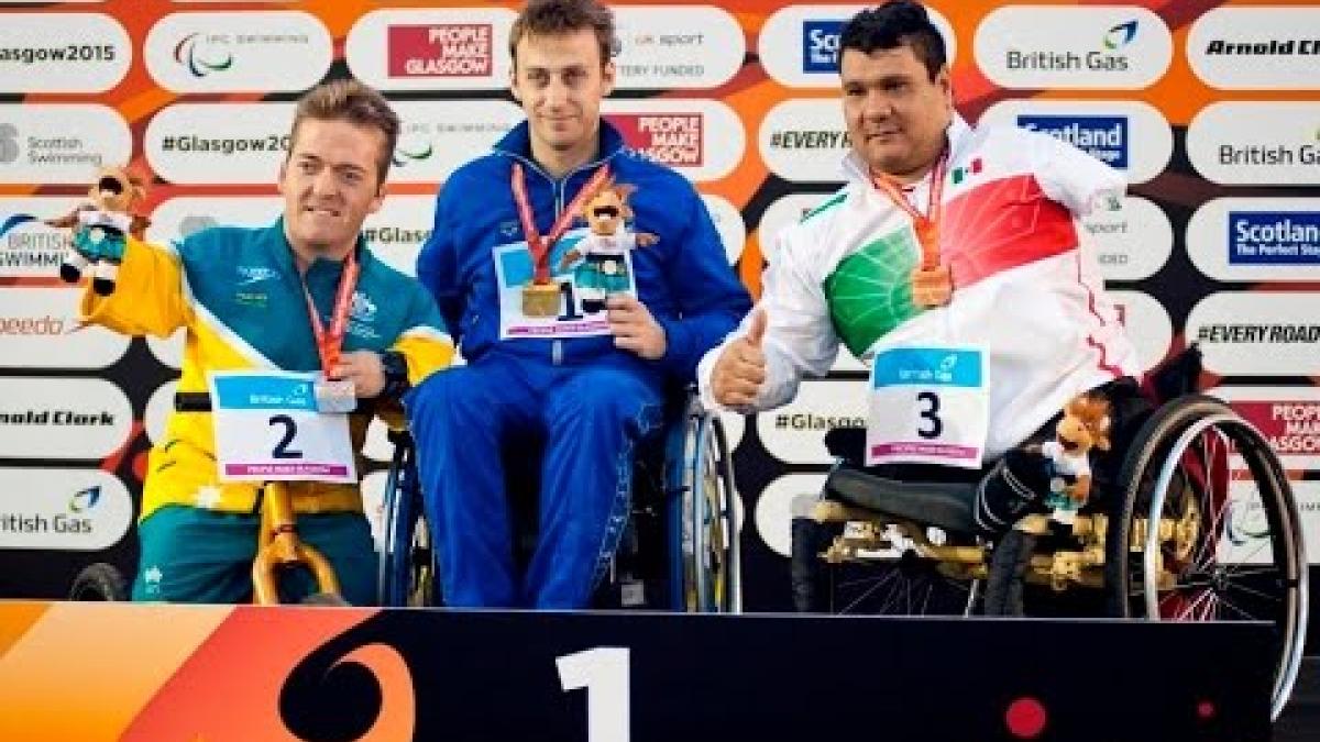 Men's 150m IM SM3 | Victory Ceremony | 2015 IPC Swimming World Championships Glasgow