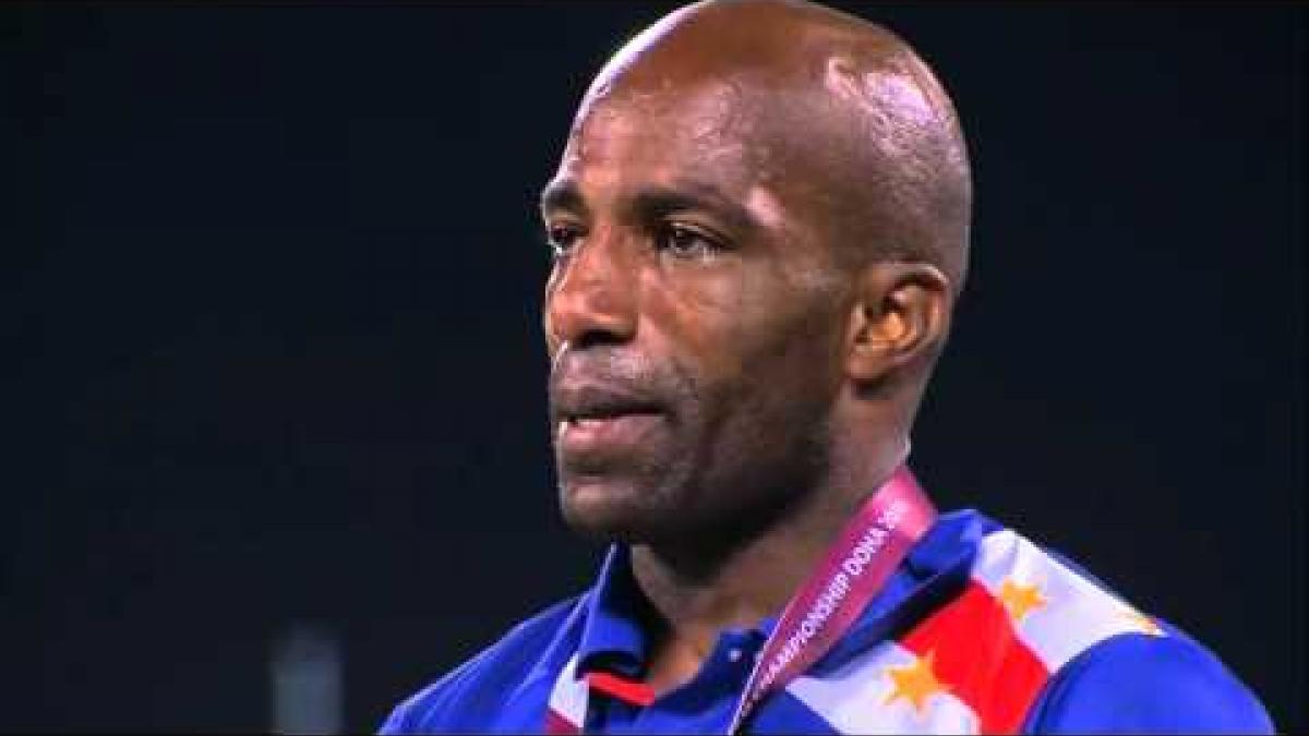 Men's javelin F44 | Victory Ceremony |  2015 IPC Athletics World Championships Doha