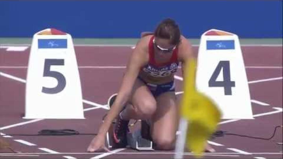 Women's 100m T13 | heat 2 |  2015 IPC Athletics World Championships Doha