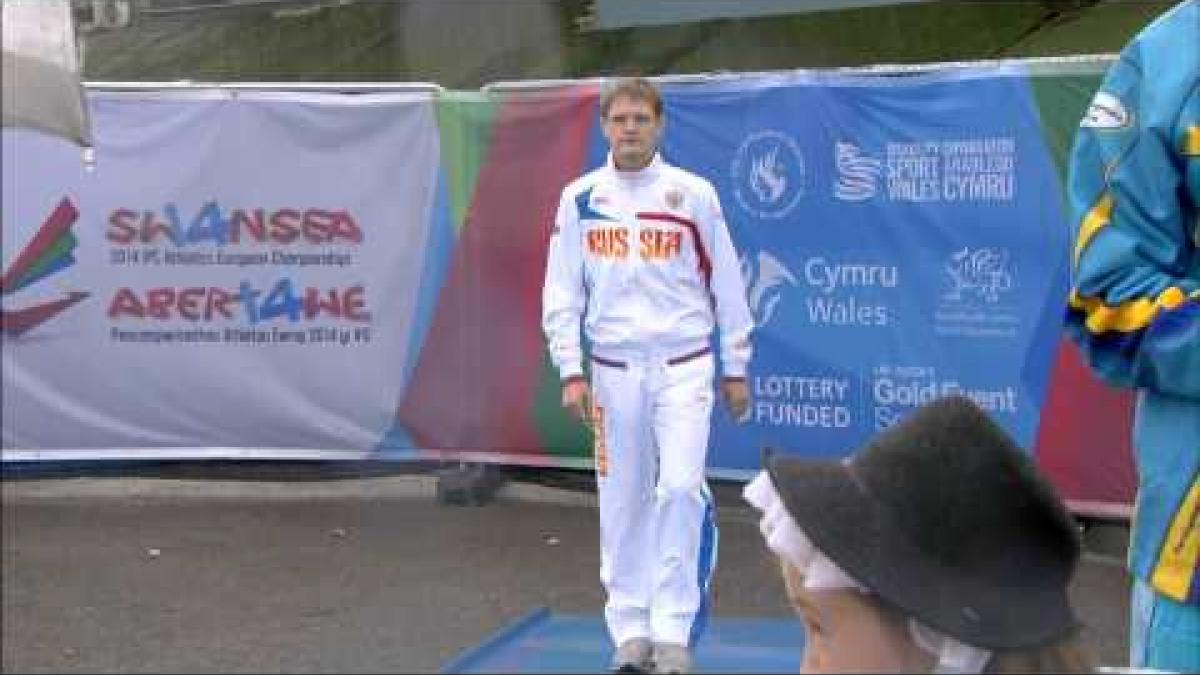 Men's 200m T36 | Victory Ceremony | 2014 IPC Athletics European Championships Swansea