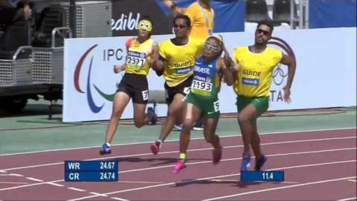 Women's 200m T11 | Semifinal 2 |  2015 IPC Athletics World Championships Doha