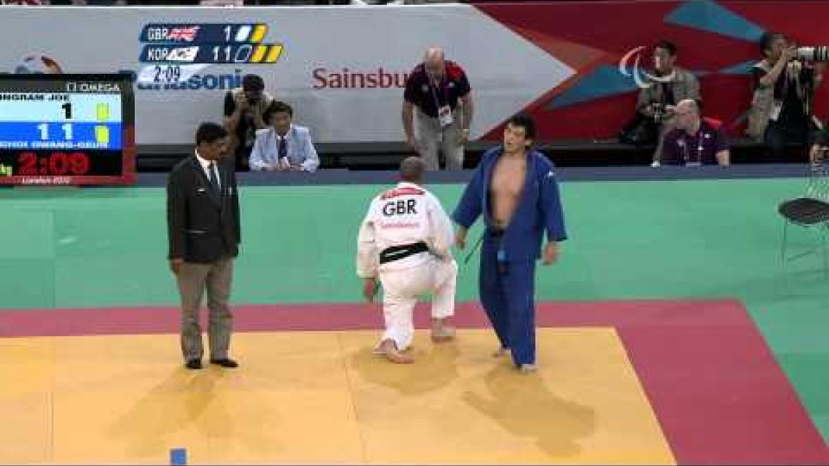 Judo - Men -100 kg Quarterfinals - Great Britain versus Korea - 2012 London Paralympic Games